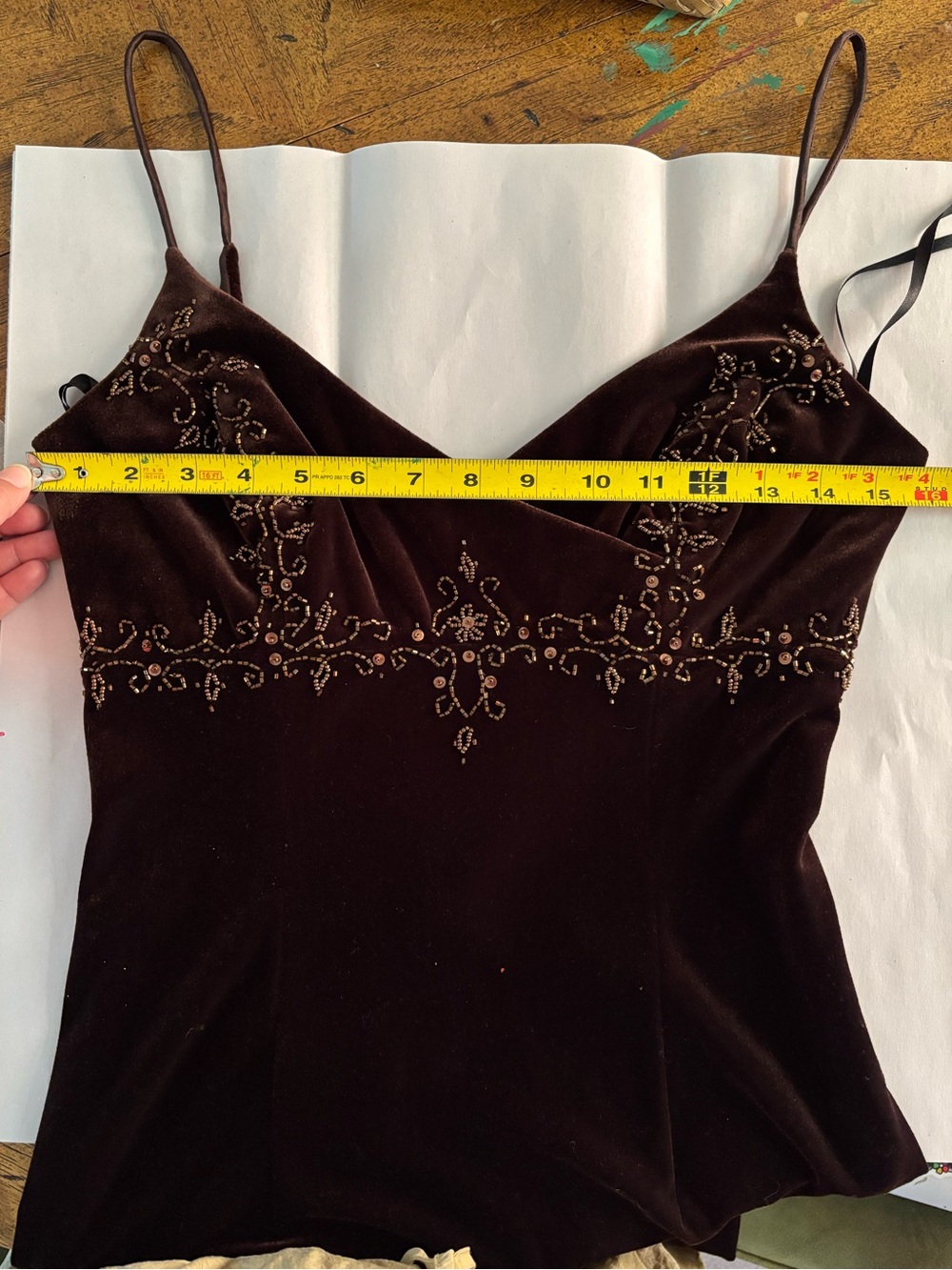 Fairy core 90s Dave and Johnny Maxi chocolate brown maxi dress. - Picture 9 of 11